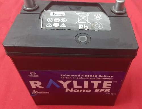 Raylite Nano EFB 618 Battery 12V 43Ah 200A (used for Loadshedding Products)