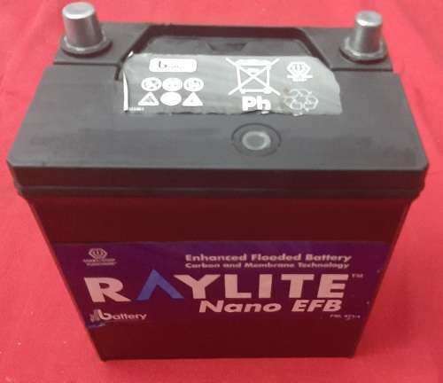 Raylite Nano EFB 618 Battery 12V 43Ah 200A (used for Loadshedding Products)