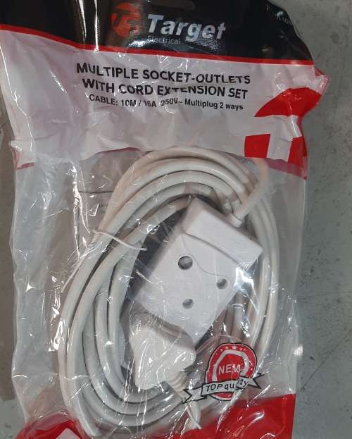 10M extension cord with multiplug, R299 at Builders