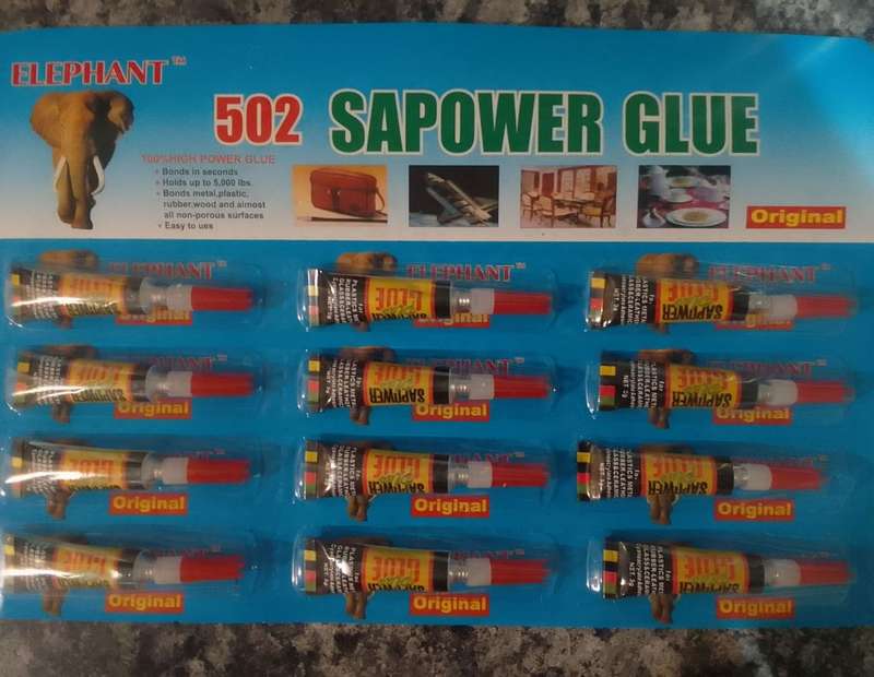 12pc Superglue, 3g each, bonds in seconds, Easy to use