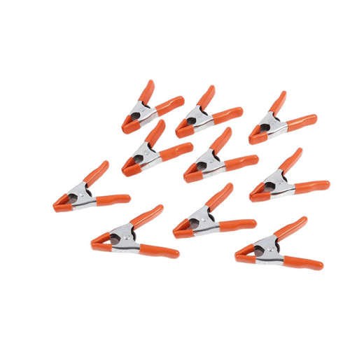 10 Pack 2-inch Heavy Duty Spring Clamp Set, ideal for gripping, clamping and securing, zinc plated