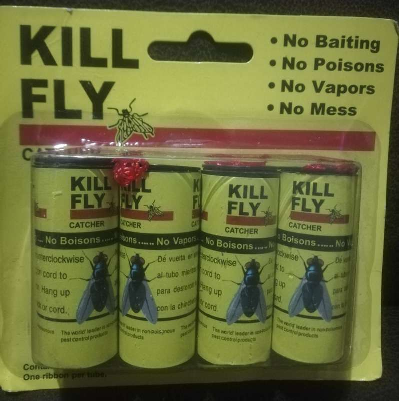 Sticky Ribbon Fly Catcher Traps pack of 4, sells on Takealot for R75
