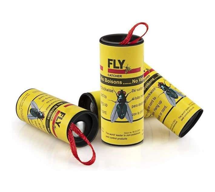 Sticky Ribbon Fly Catcher Traps pack of 4, sells on Takealot for R75
