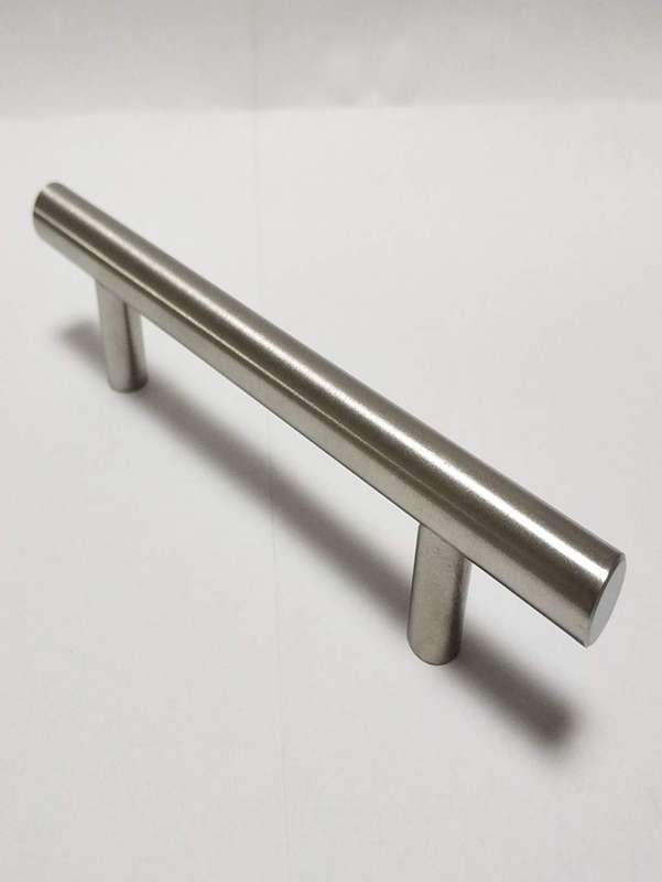 New Stainless Steel T Handle 96x12mm Bar Handle Hollow Stainless Steel includes screws