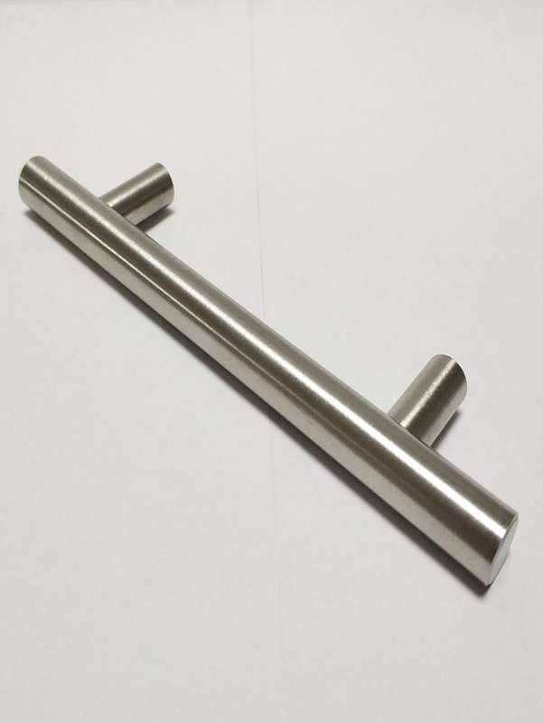 New Stainless Steel T Handle 96x12mm Bar Handle Hollow Stainless Steel includes screws
