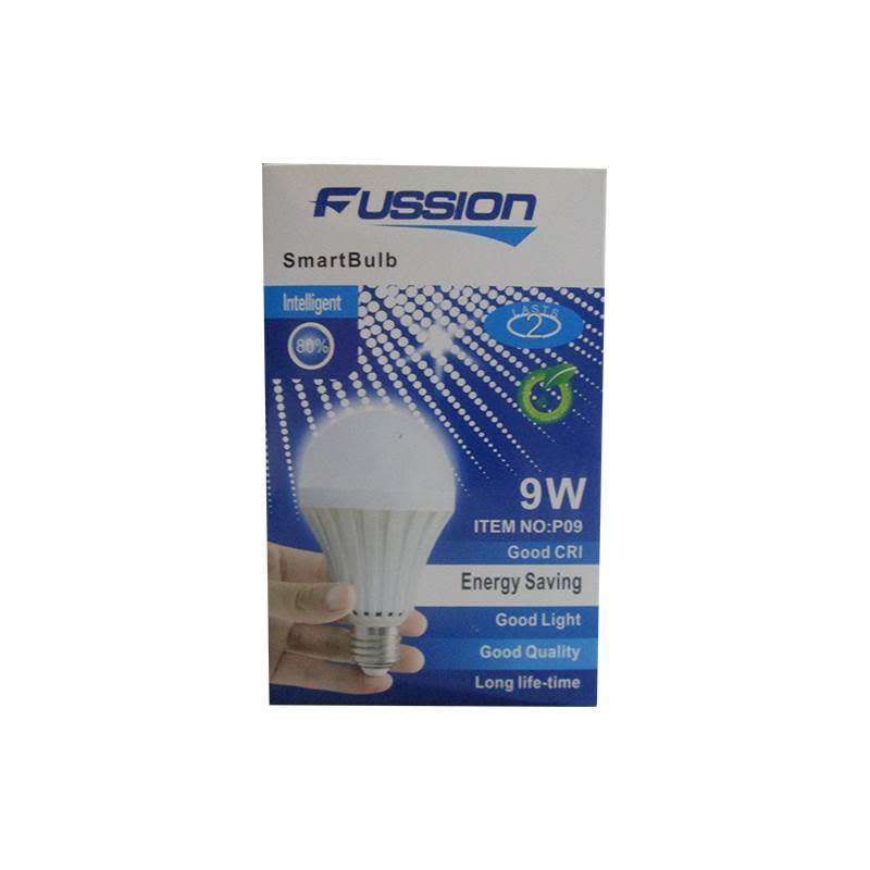 9W Loadshedding smart LED bulb, rechargeable, 7500K cool white, 1800mA battery capacity, B22 or E27