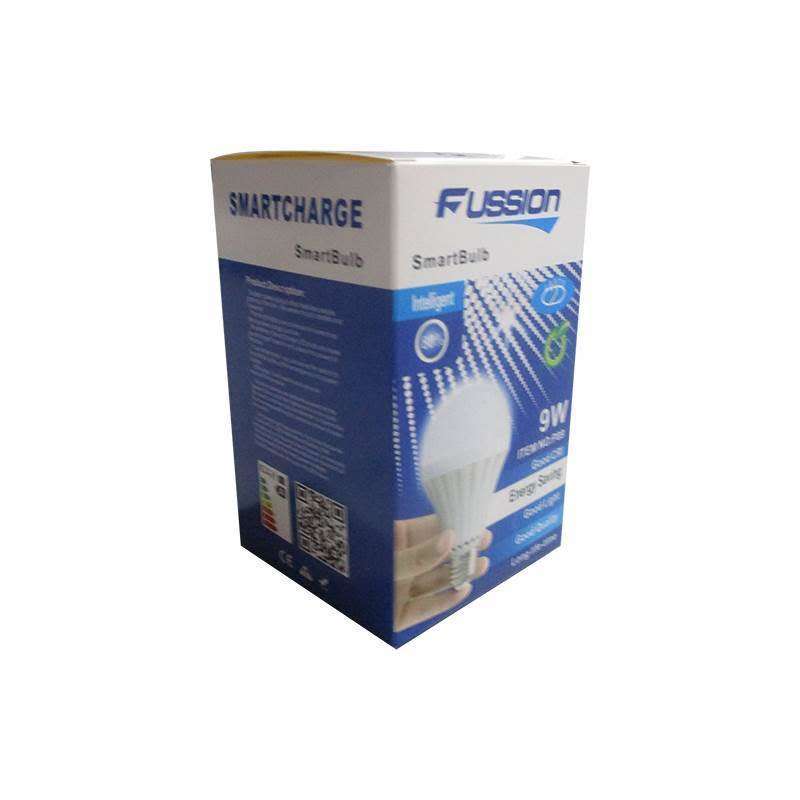 9W Loadshedding smart LED bulb, rechargeable, 7500K cool white, 1800mA battery capacity, B22 or E27
