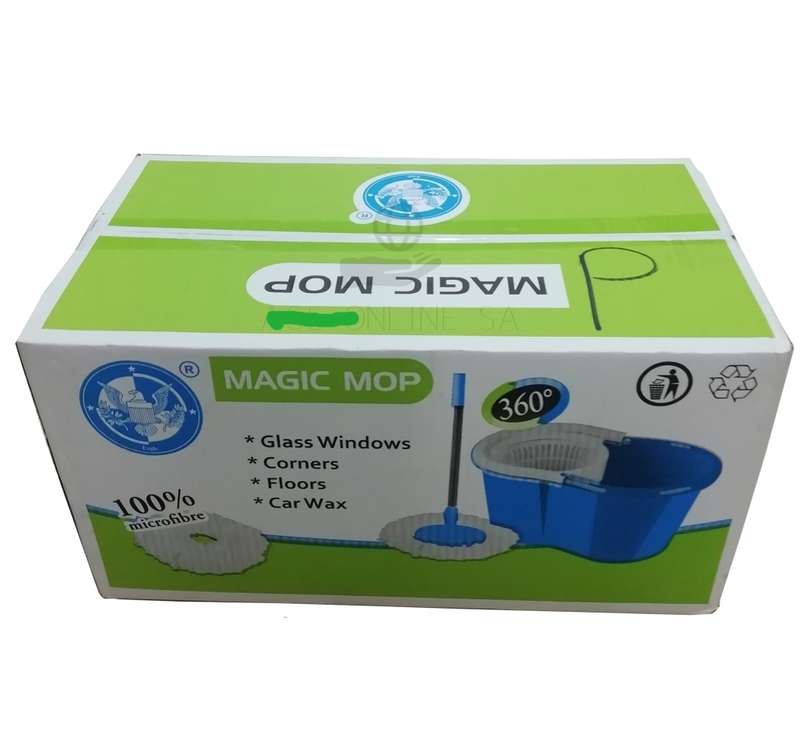 360° Eagle Magic Mop, Micro Fibre, Rotating Mop with Bucket