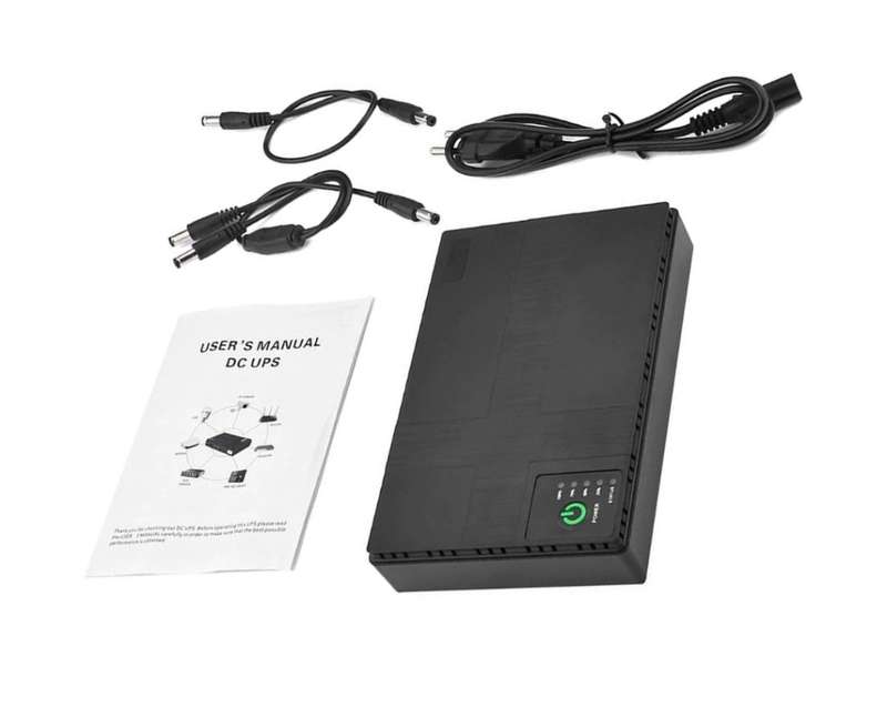 10400mAh UPS Backup power network, portable wifi router multifunctional mini DC UPS with USB input