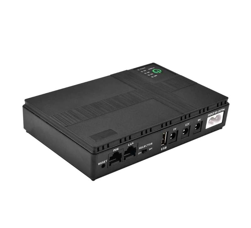 10400mAh UPS Backup power network, portable wifi router multifunctional mini DC UPS with USB input