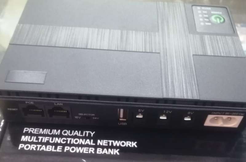 10400mah UPS Backup Power Network Portable Powerbank Multifunctional Mini Dc UPS with USB input