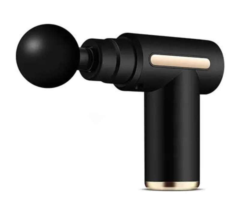 Portable Massage Gun With 6 frequency vibration levels, 4 different heads, Muscle Massage