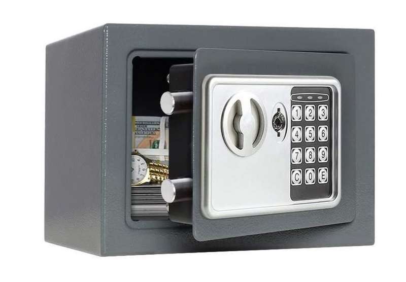 Portable Safe Electronic Code Digital Safe Lock Box With Emergency Keys