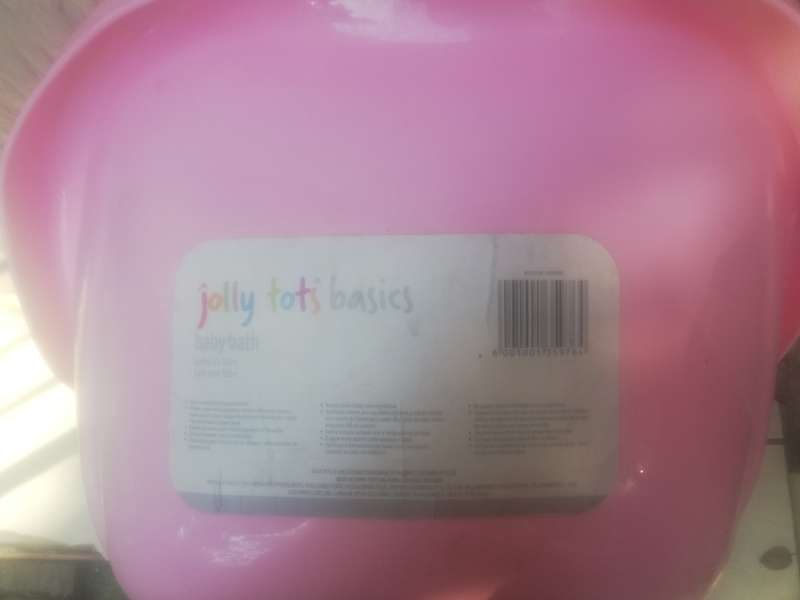 Pink Jolly Tots Baby Bath, never used, purchased new