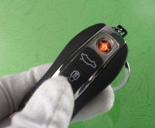 New Design Electronic USB Rechargeable Porsche Keyrings Lighter