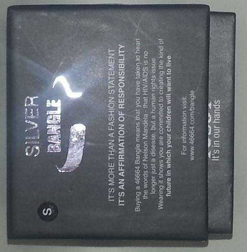 Nelson Mandela - Silver Bangle - 1st Edition