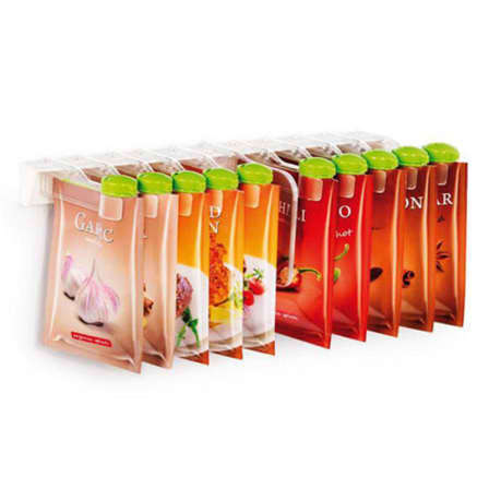 Spice Bag Storage Rack Set 10 Piece
