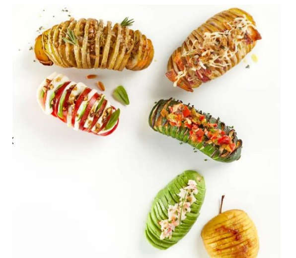 Hasselback Potato and Vegetable Cutter
