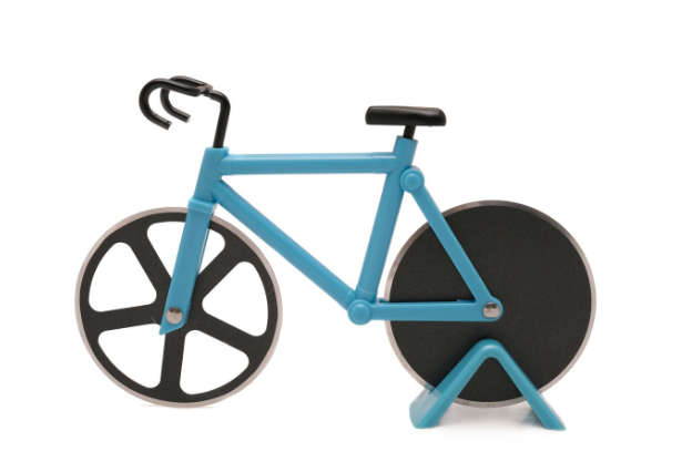 Bicycle Shaped Stainless Steel Pizza Cutter Roller