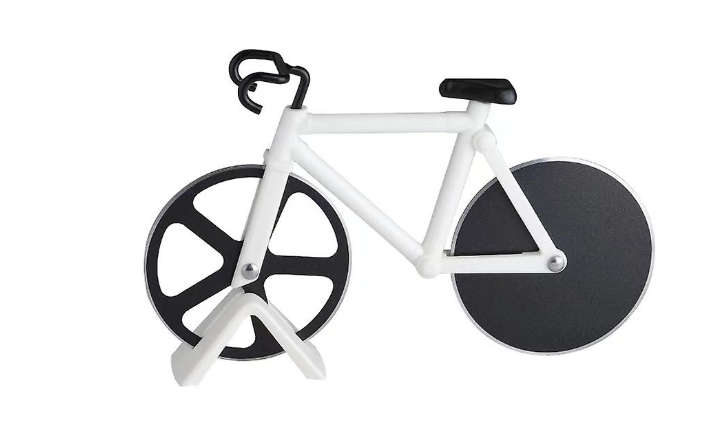Bicycle Shaped Stainless Steel Pizza Cutter Roller
