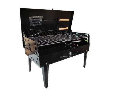 Folding Braai Stand with Utensils & Mesh