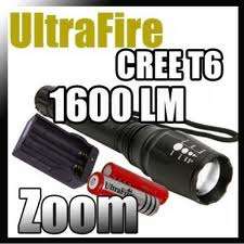 New Ultrafire 1600 lumens CREE xml-t6 2x 3000mAh 18650 batteries + charger IN STOCK FREE SHIPPING