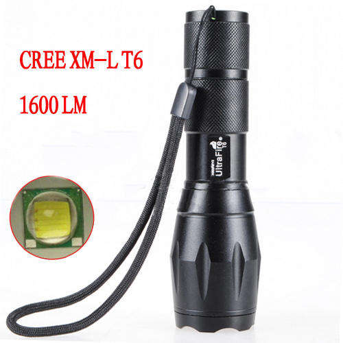 Very bright ULTRAFIRE 1600 Lumens CREE Torch PLUS 2X 3000mAh 18650 batteries plus charger