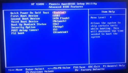 HP T5630W Thin Client