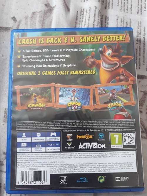 Crash Bandicoot N Sane Trilogy