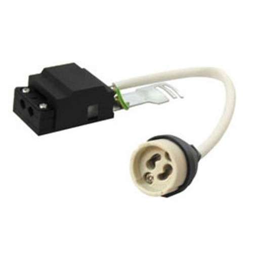 GU10 holder with earth for downlights