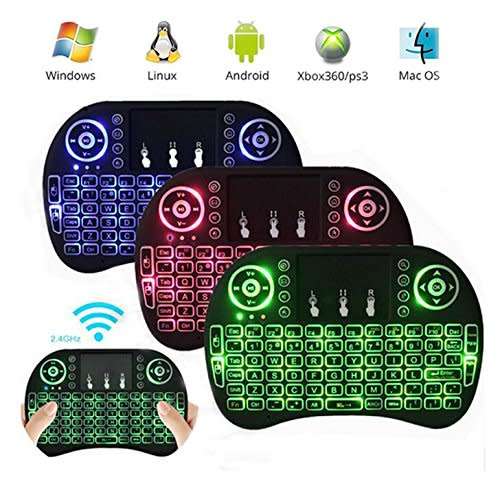 Mini wireless mouse  /Mini keyboard with red,green & blue backlight