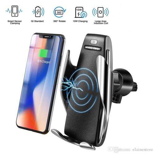 Smart wireless car charger with sensor