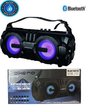 Volkano Cyborg Series Bluetooth Speaker with RGB Lighting/ Black