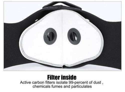 Washable N95 Dual Valve Sports Mask- Grey