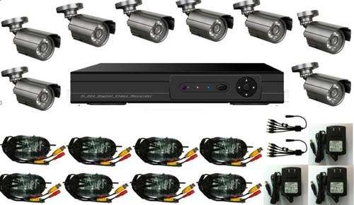 8 Channel DVR Kit outdoor/indoor 3G Phone viewing