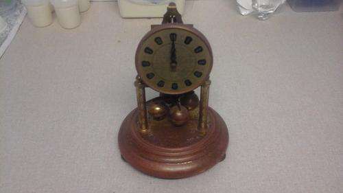 vintage german made acctim brass and glass dome Anniversary clock