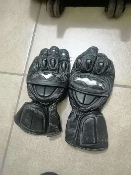 Unisex Bikers Leather Gloves