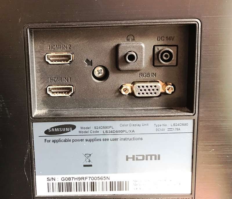 Samsung 24 inch Full HD Gaming monitors with dual HDMi -S24D590L -  R1 500