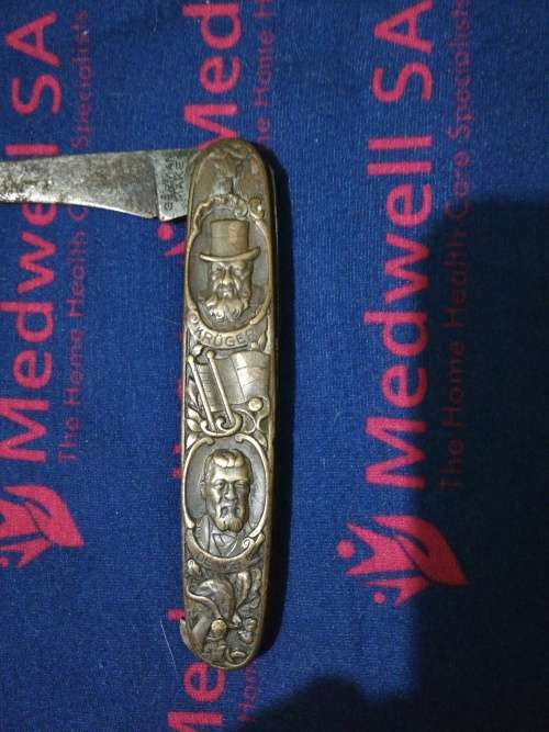 VERY RARE Paul Kruger and De Wet pocket knife from Boerwar*read description*