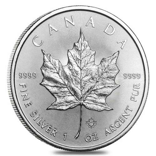 1oz .9999 Fine Silver Mapple leaf 2021