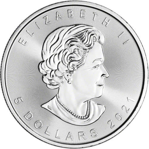 1oz .9999 Fine Silver Mapple leaf 2021