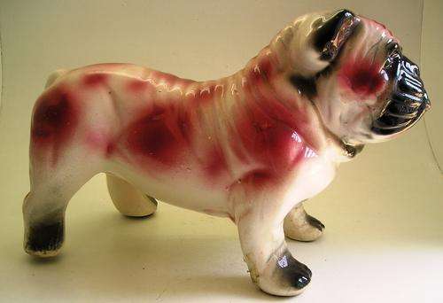 LARGE CERAMIC BULLDOG MADE BY FAIARTE CERAMICS  H 400mm