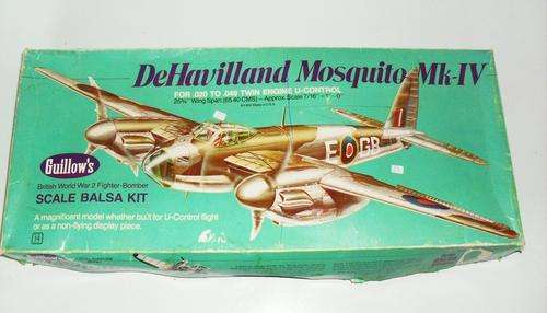 GULLOWS DE HAVILAND BALSA MODEL KIT  1970"S