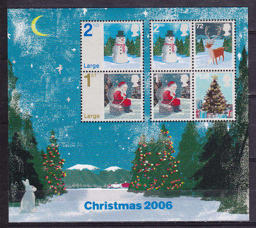 GB QEII : CHRISTMAS 2006 MS.,,, FINE H/M