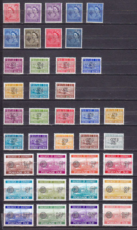 GUERNSEY : REGIONAL AND POSTAGE DUES. ALL VERY FINE UNMOUNTED MINT