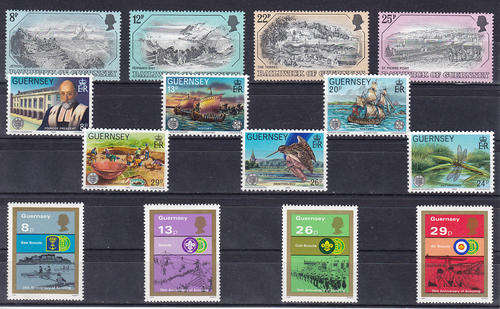 GUERNSEY : THREE VERY FINE U/M ISSUES