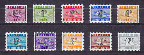 GUERNSEY : 1971-1976 POSTAGE DUE ISSUE,,VERY FINE U/M