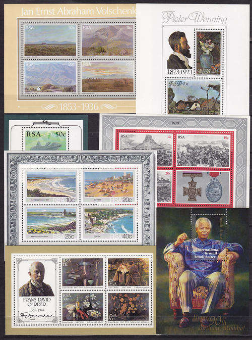 R.S.A. : SIX VERY FINE U/M MINIATURE SHEETS