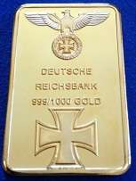 Germany - Deutsche Reichsbank - Gold layered Bullion Bar