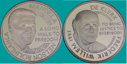 NOBEL LAUREATES DE KLERK MANDELA